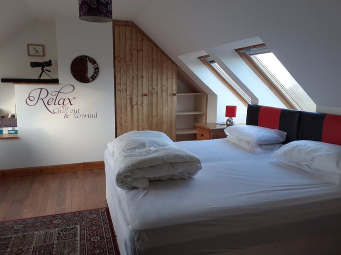 The largest bedroom, loads of space and fab views